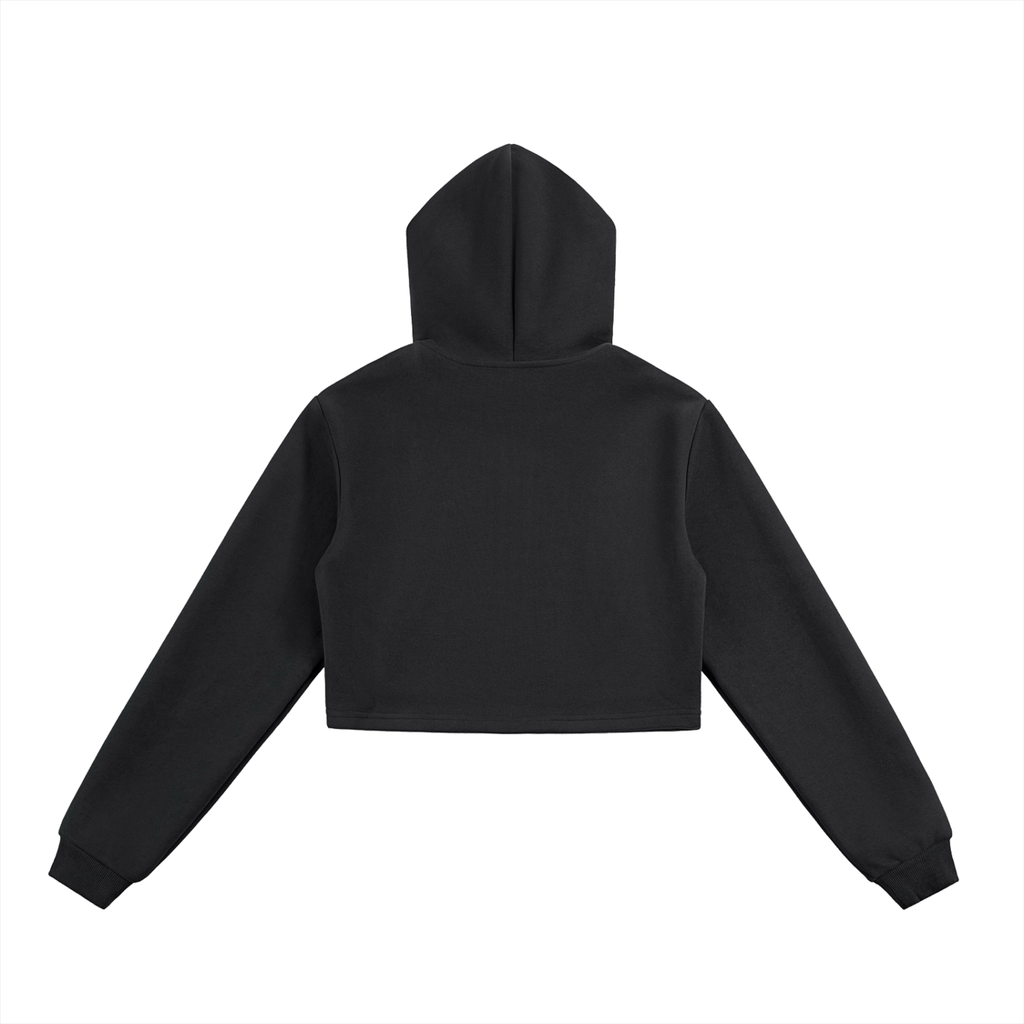 Street Queen Cropper - Essential Cropped Zip-Up Hoodie