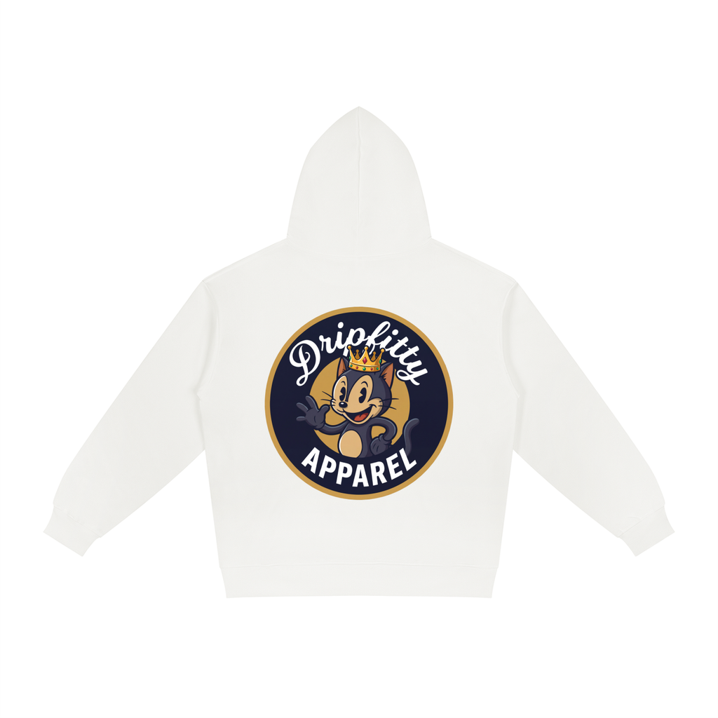 King Kitty Logo - Relaxed Fit Hoodie