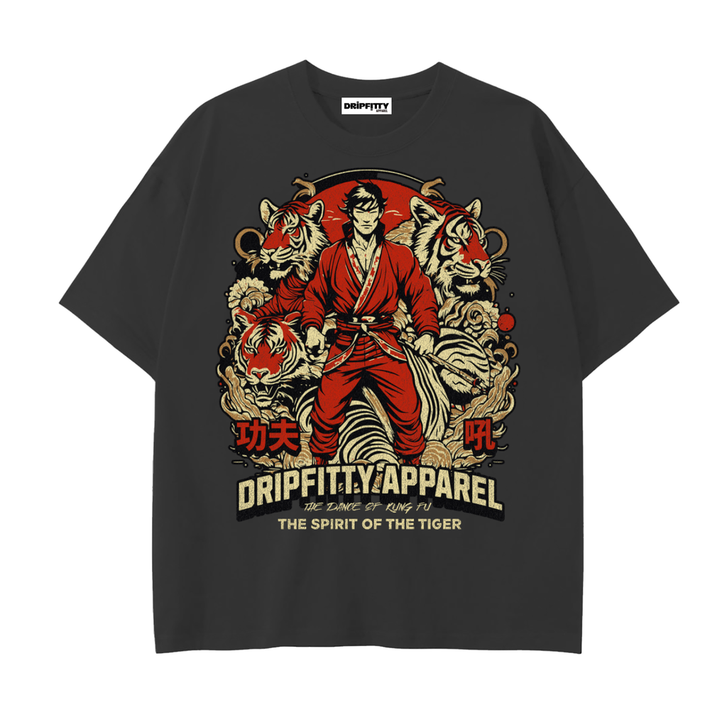 Kung Fu Master - Drop Shoulder Cotton T-Shirt