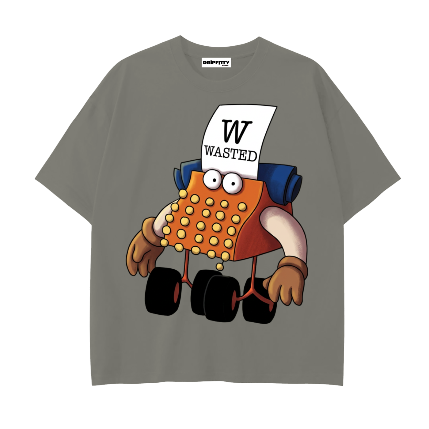 "W" for Wasted - Drop Shoulder Cotton T-Shirt