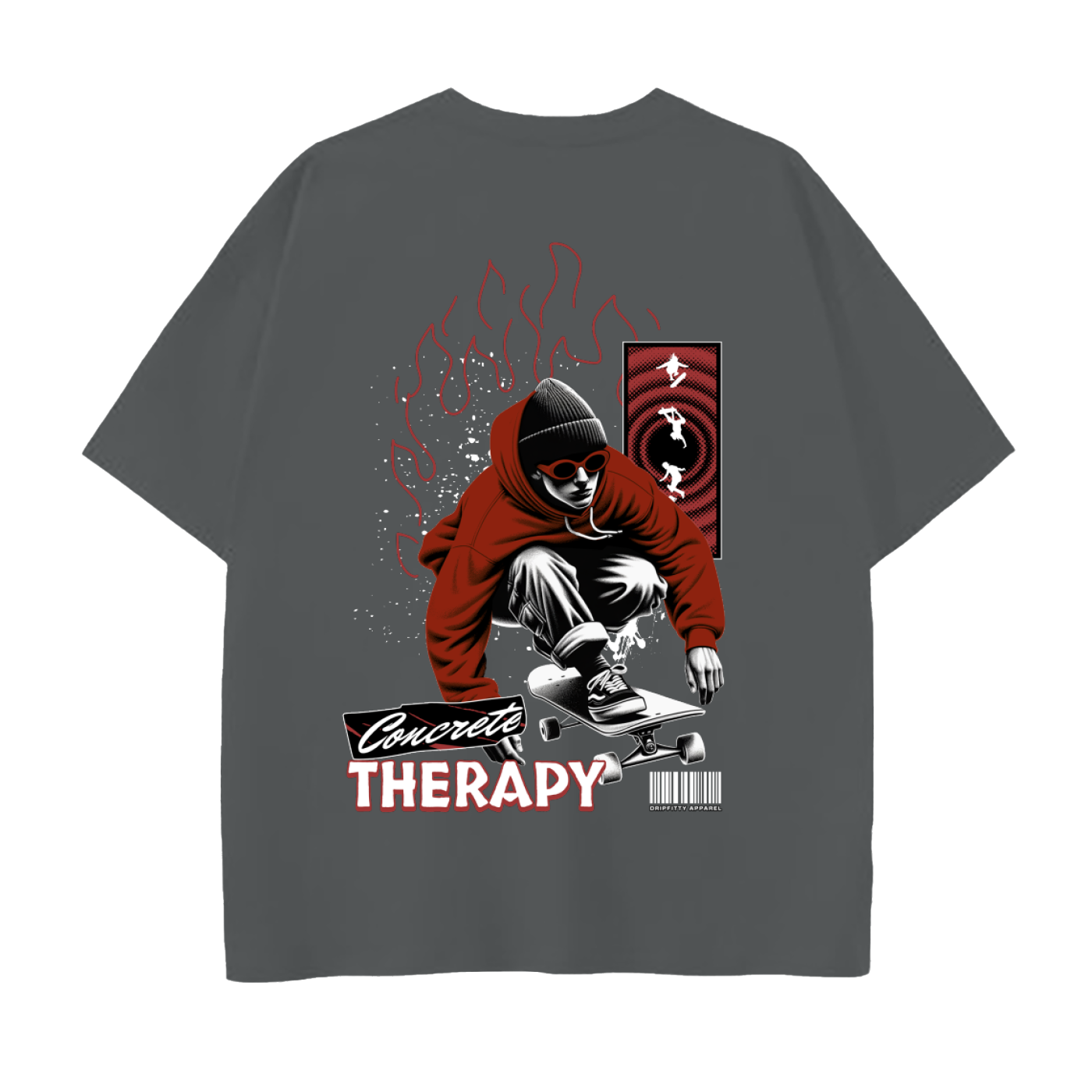 Concrete Therapy - Drop Shoulder Cotton T-Shirt