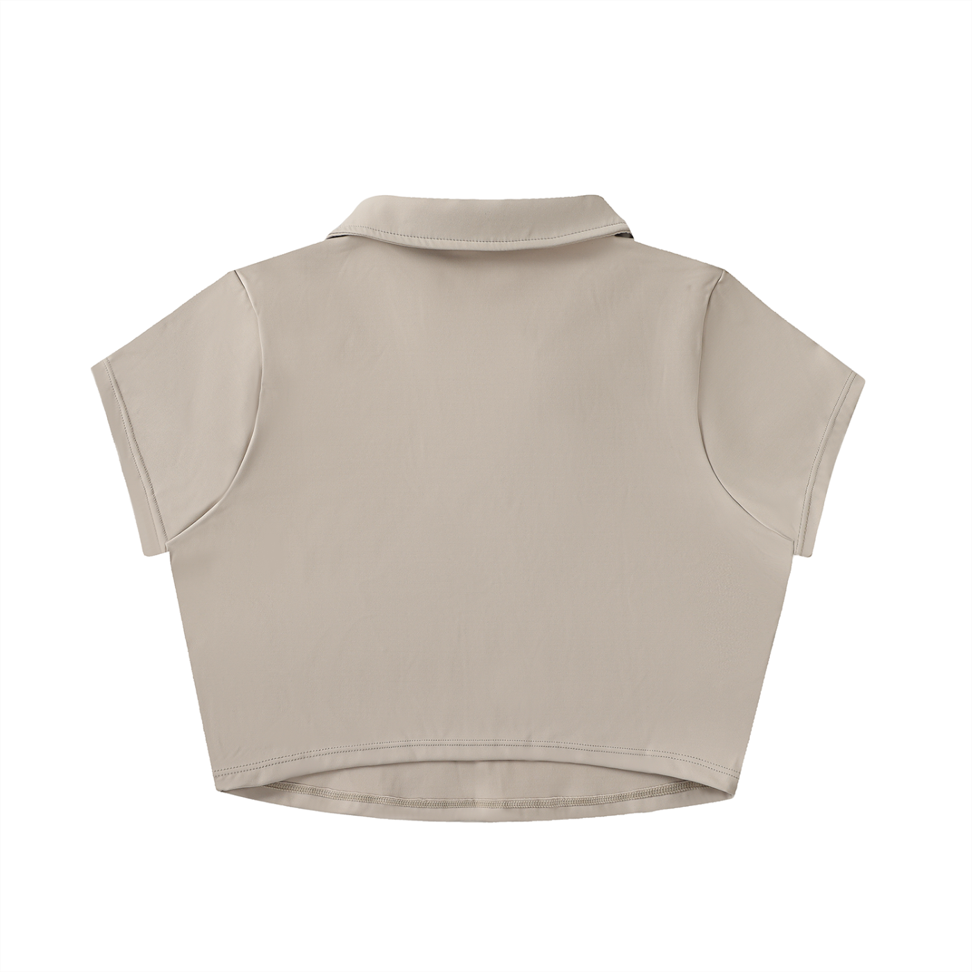 The Lapelly - V-Neck Lapel Crop Top