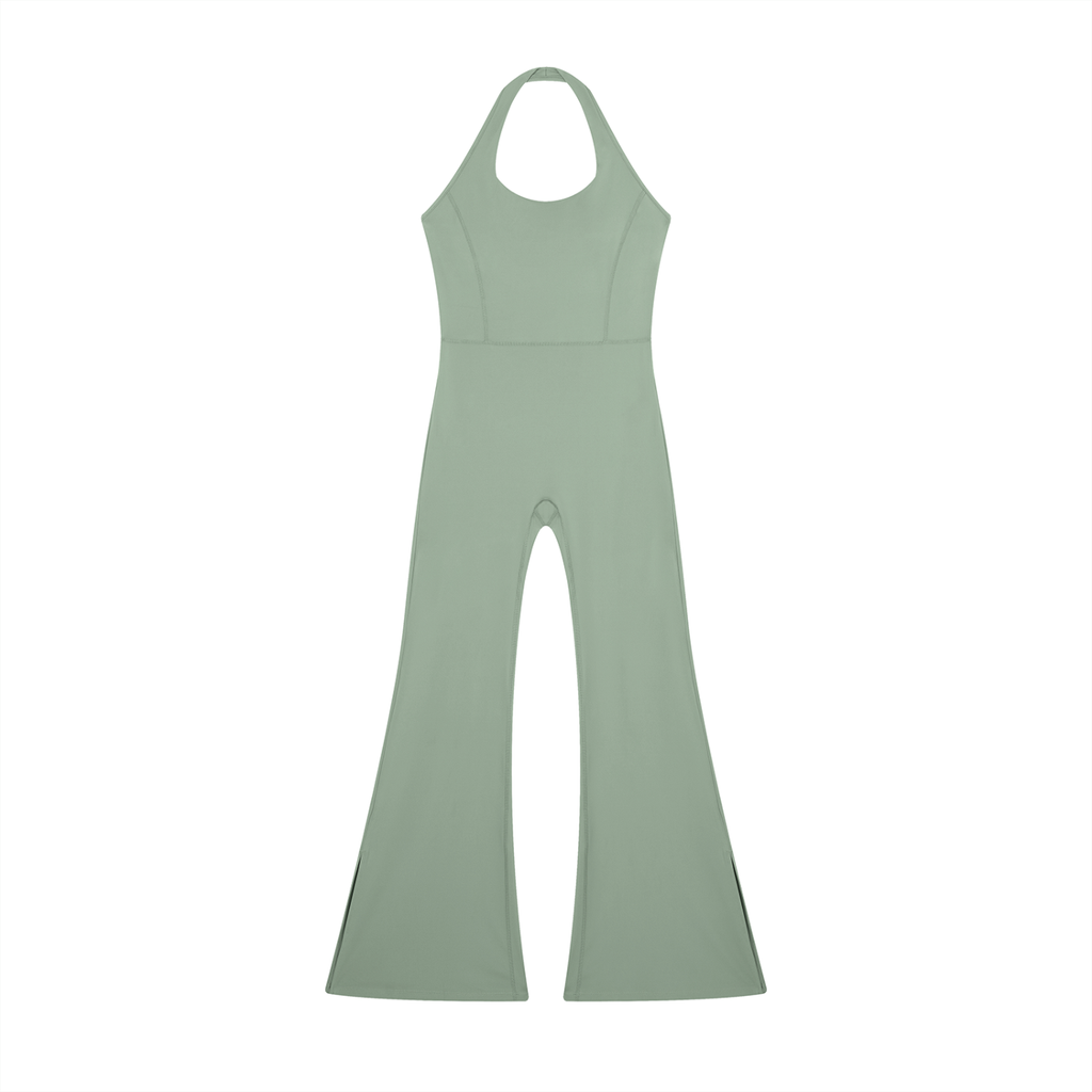 Lola Luxe - Women’s Halter Flared Jumpsuit