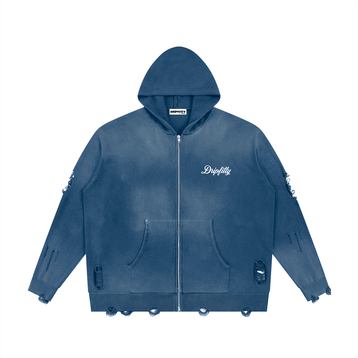 Motor Header Flyer "Apocalypse Edition" Unisex Distressed Full Zip Sweater
