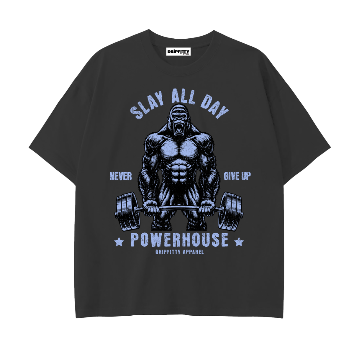 Slay All Day - Drop Shoulder Cotton T-Shirt