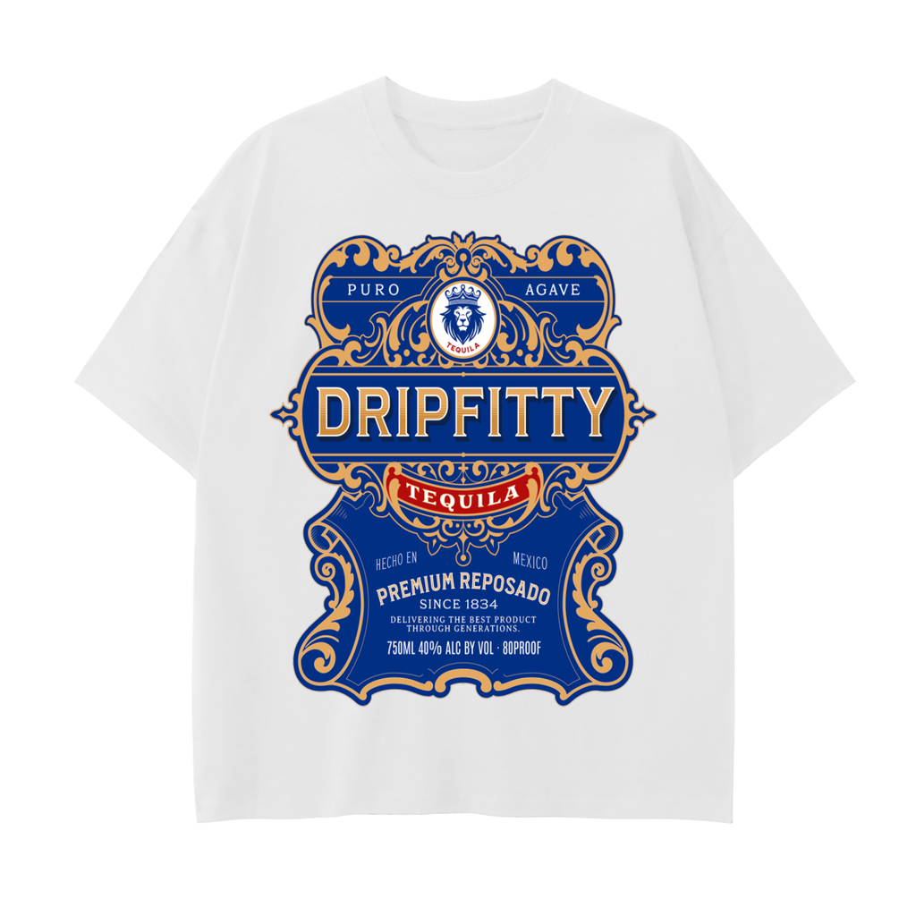 Tequila Sun Riser  - Drop Shoulder Cotton T-Shirt