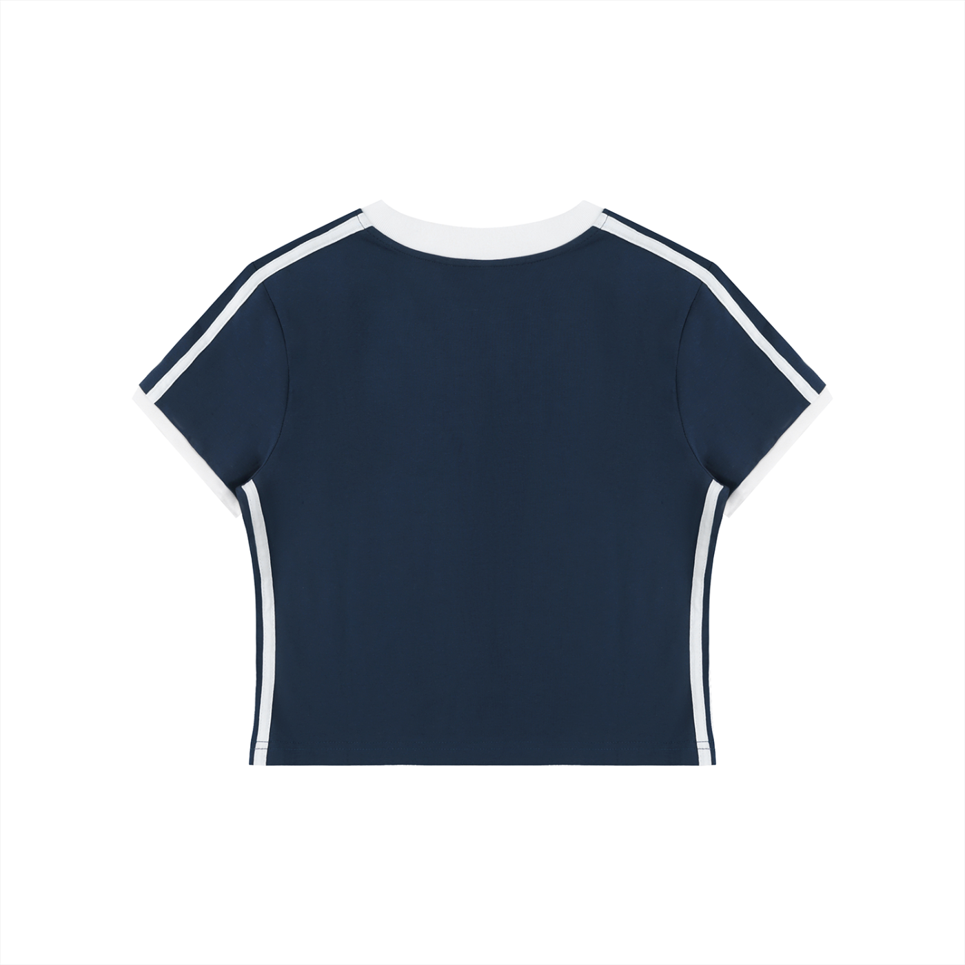 Retro Rewinder - Women's Retro Binding V-Neck Crop T-Shirt