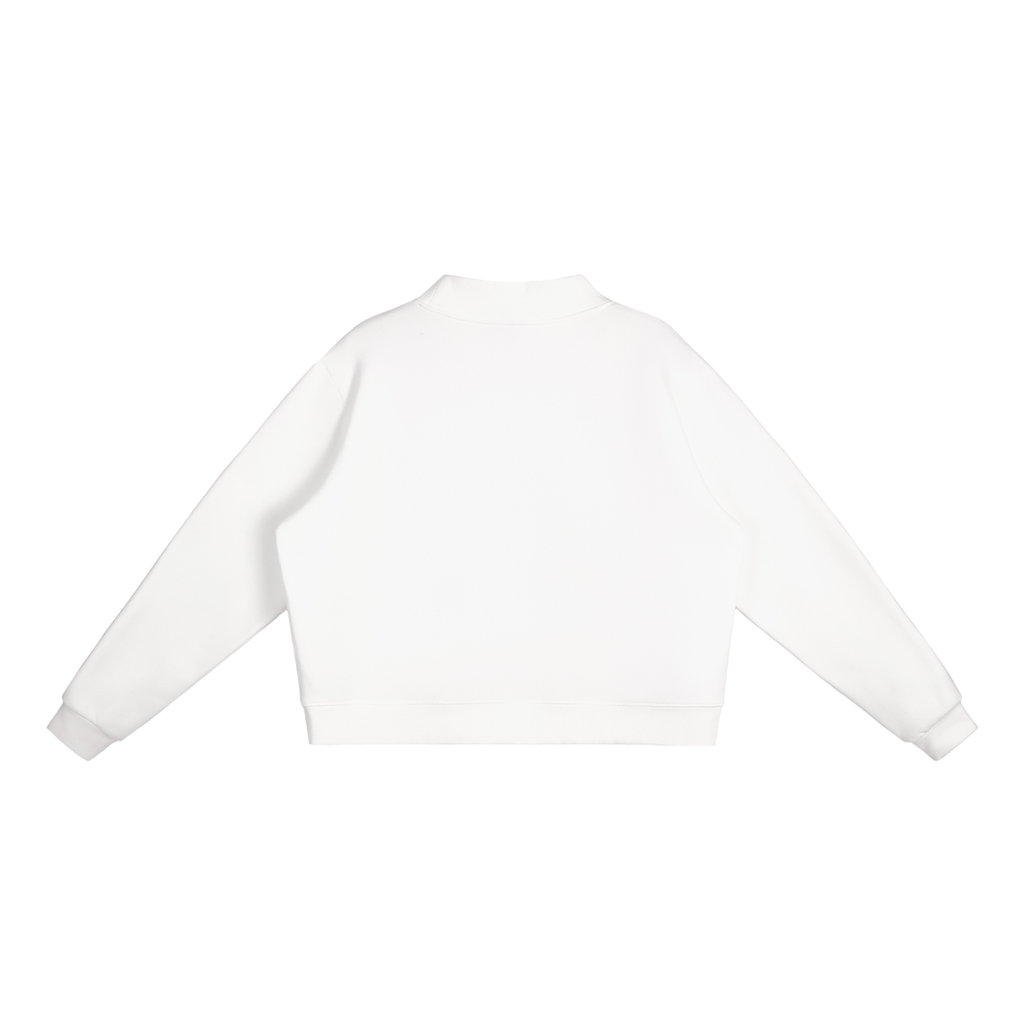 Straight Shot -  Essential Fleece Mock-Neck Crew Sweatshirt