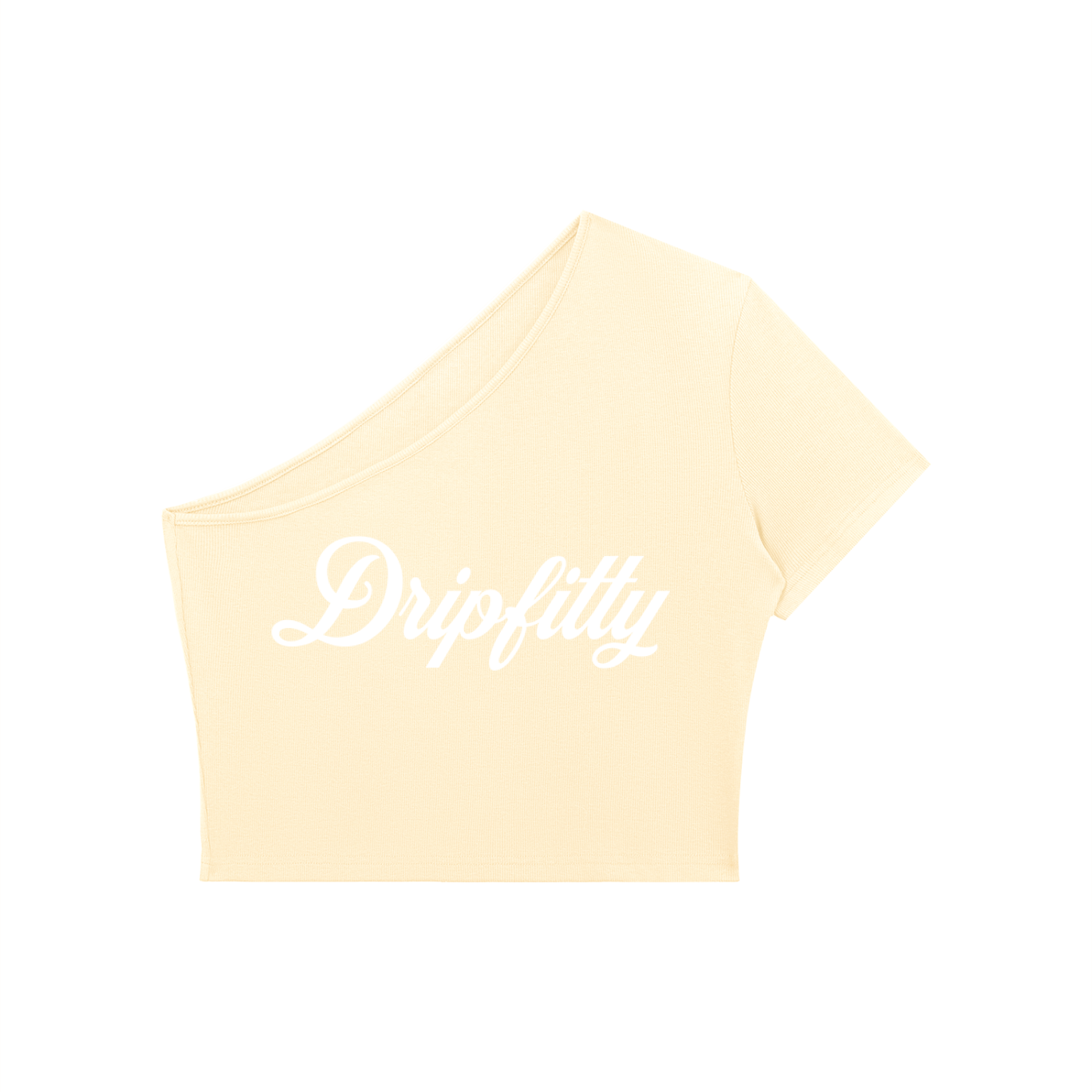 The UnaCrop - Women's One-Shoulder Crop T-Shirt
