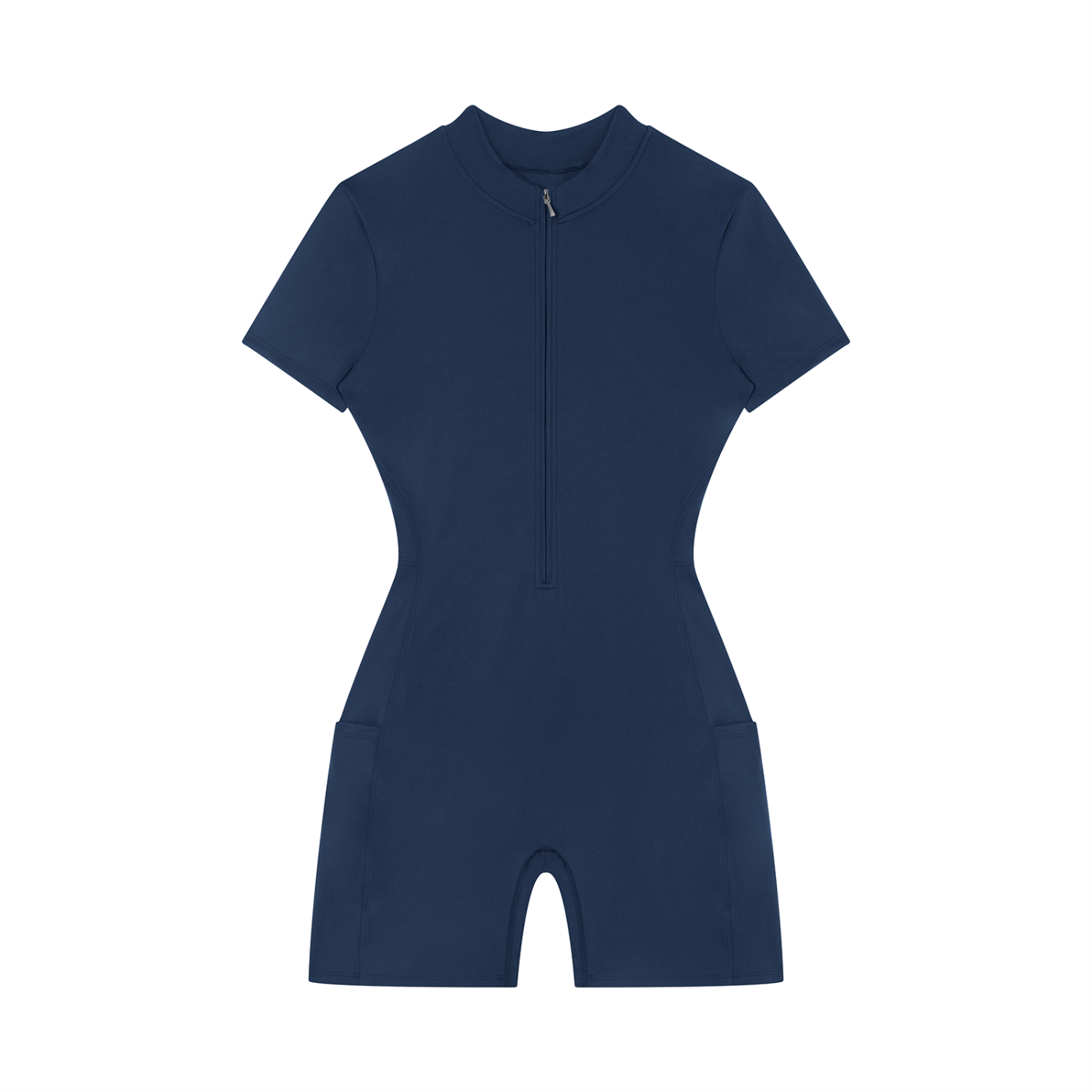 Romper Stomper - Women's Quarter-Zip Short Sleeve Romper
