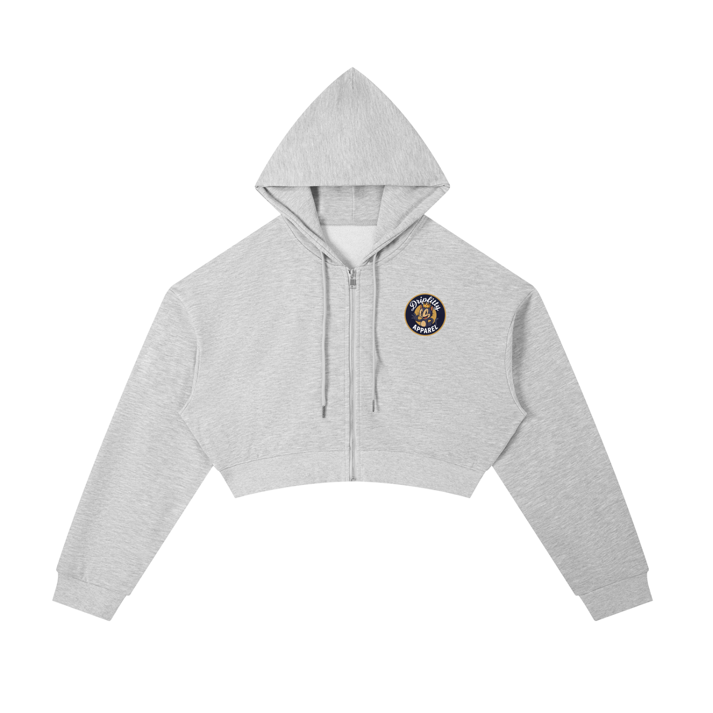 Poppin Fresh - Essential Cropped Zip-Up Hoodie