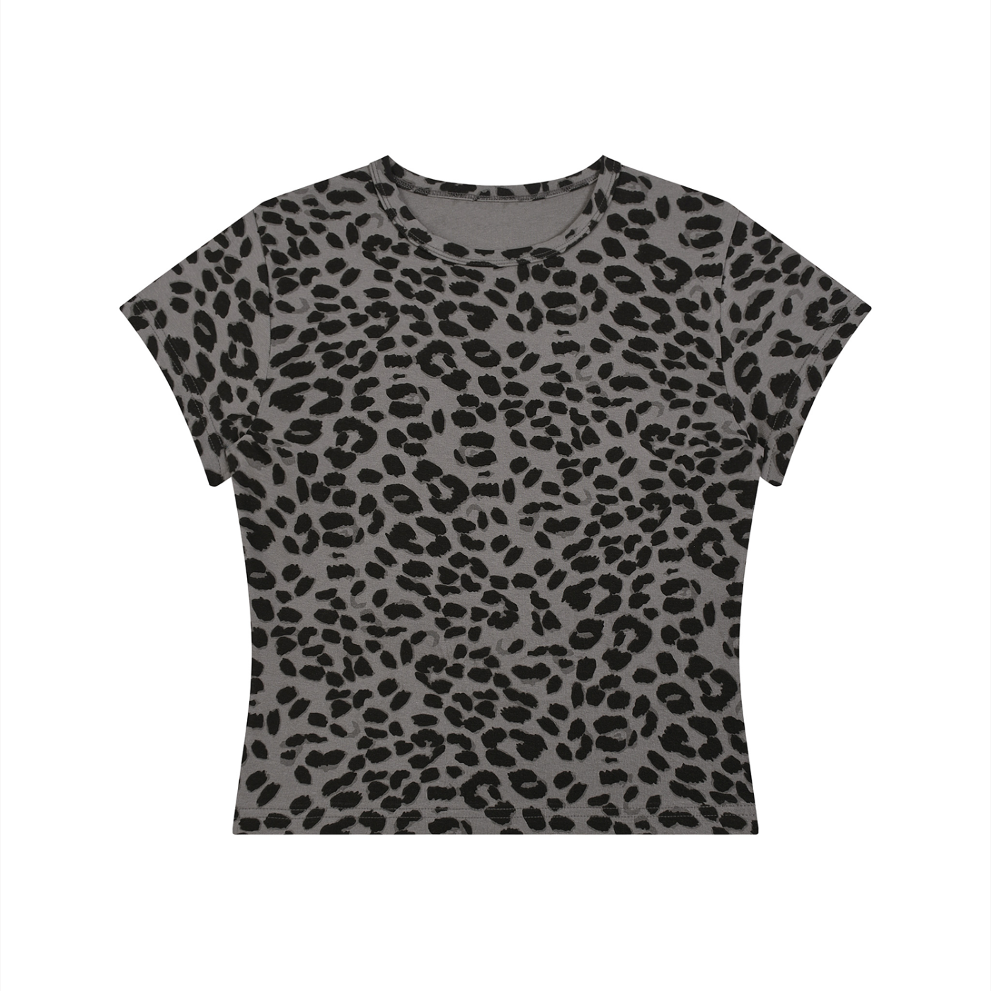 Bad Kitty - Women’s Leopard Print Crop T-Shirt