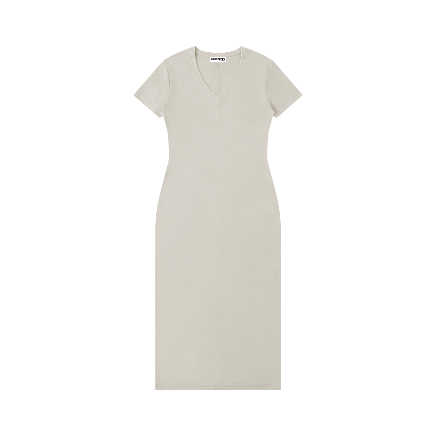 Jane Down the Lane - Women's V-Neck Short Sleeve Maxi Dress
