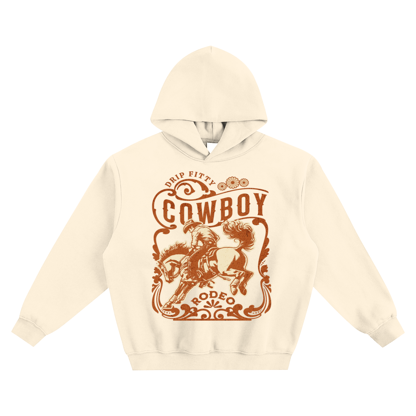 The Cowboy Rodeo - Fleeced Boxy Hoodie