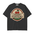 Cherry Poppers - Drop Shoulder Cotton T-Shirt
