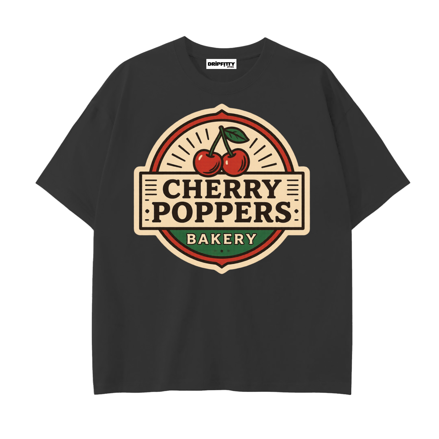 Cherry Poppers - Drop Shoulder Cotton T-Shirt