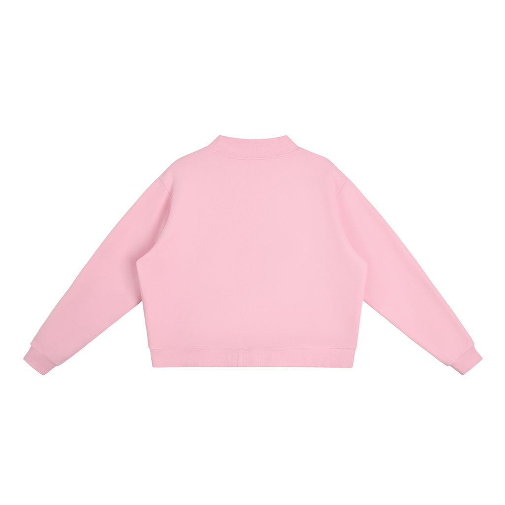 Dripfitty Mockin Around 2 - Essential Fleece Mock-Neck Crew Sweatshirt