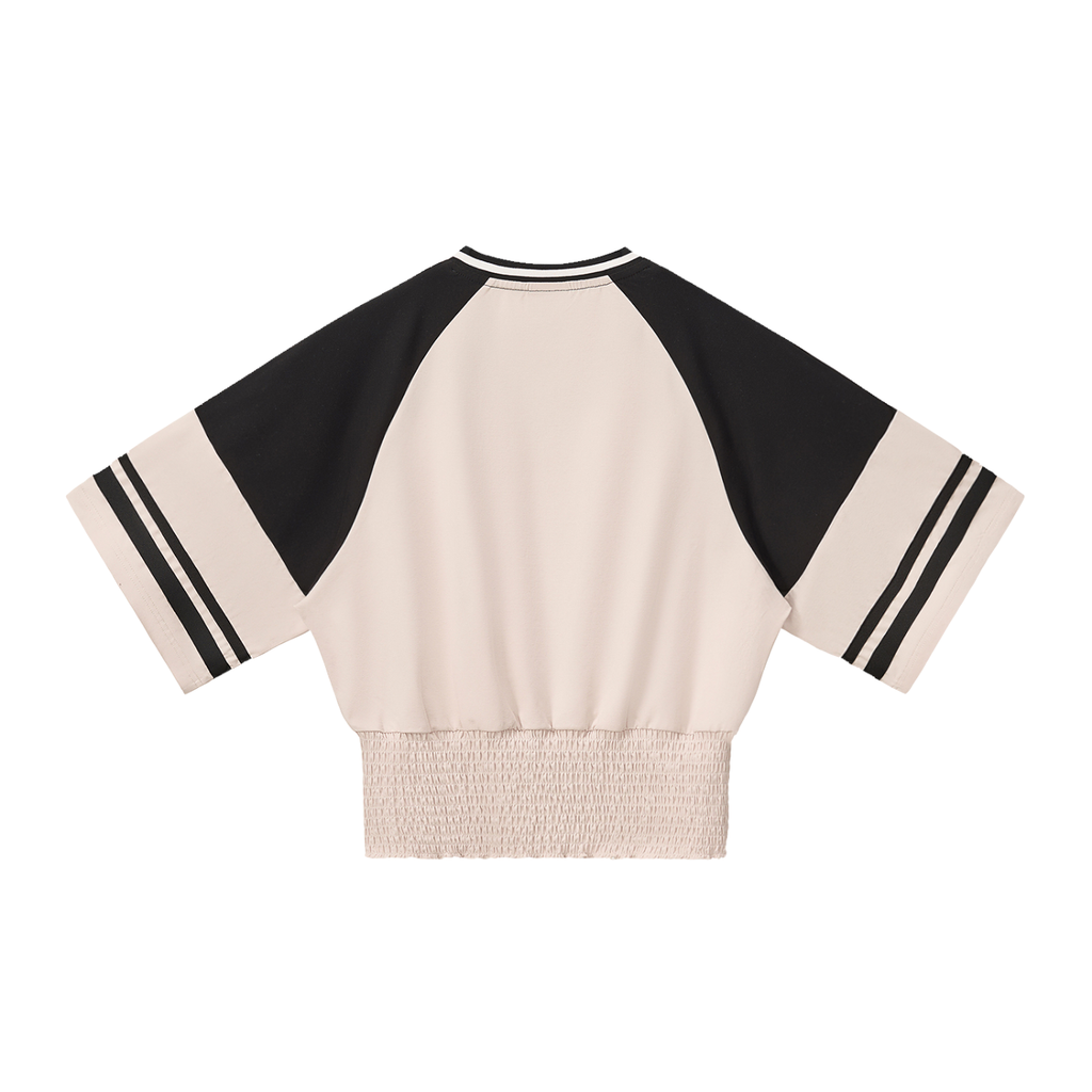 Ruchy Fits - Women's Color Block Ruched T-Shirt