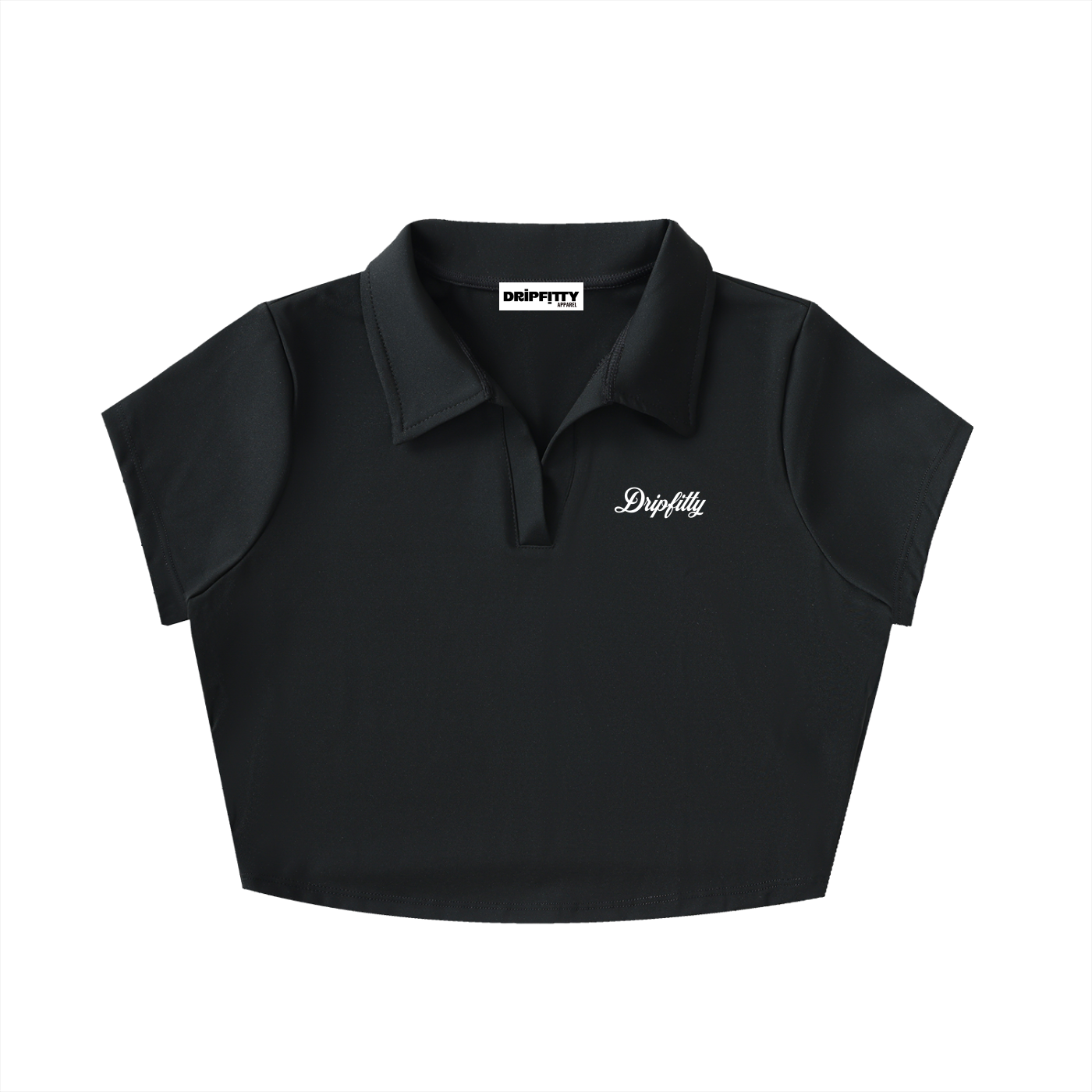 The Lapelly - V-Neck Lapel Crop Top