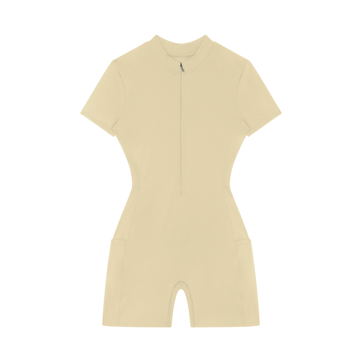 Romper Stomper - Women's Quarter-Zip Short Sleeve Romper