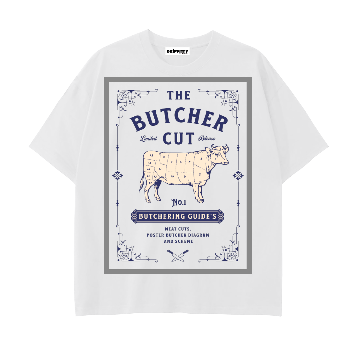 The Butcher Cuts - Drop Shoulder Cotton T-Shirt