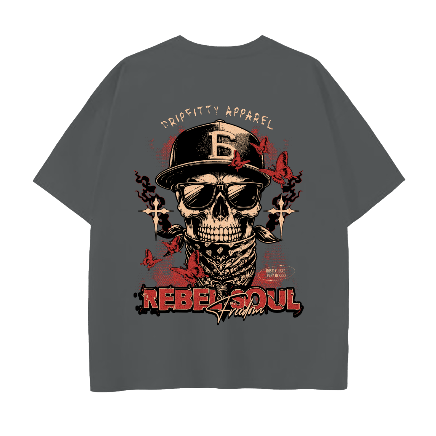Rebel Soul - Drop Shoulder Cotton T-Shirt