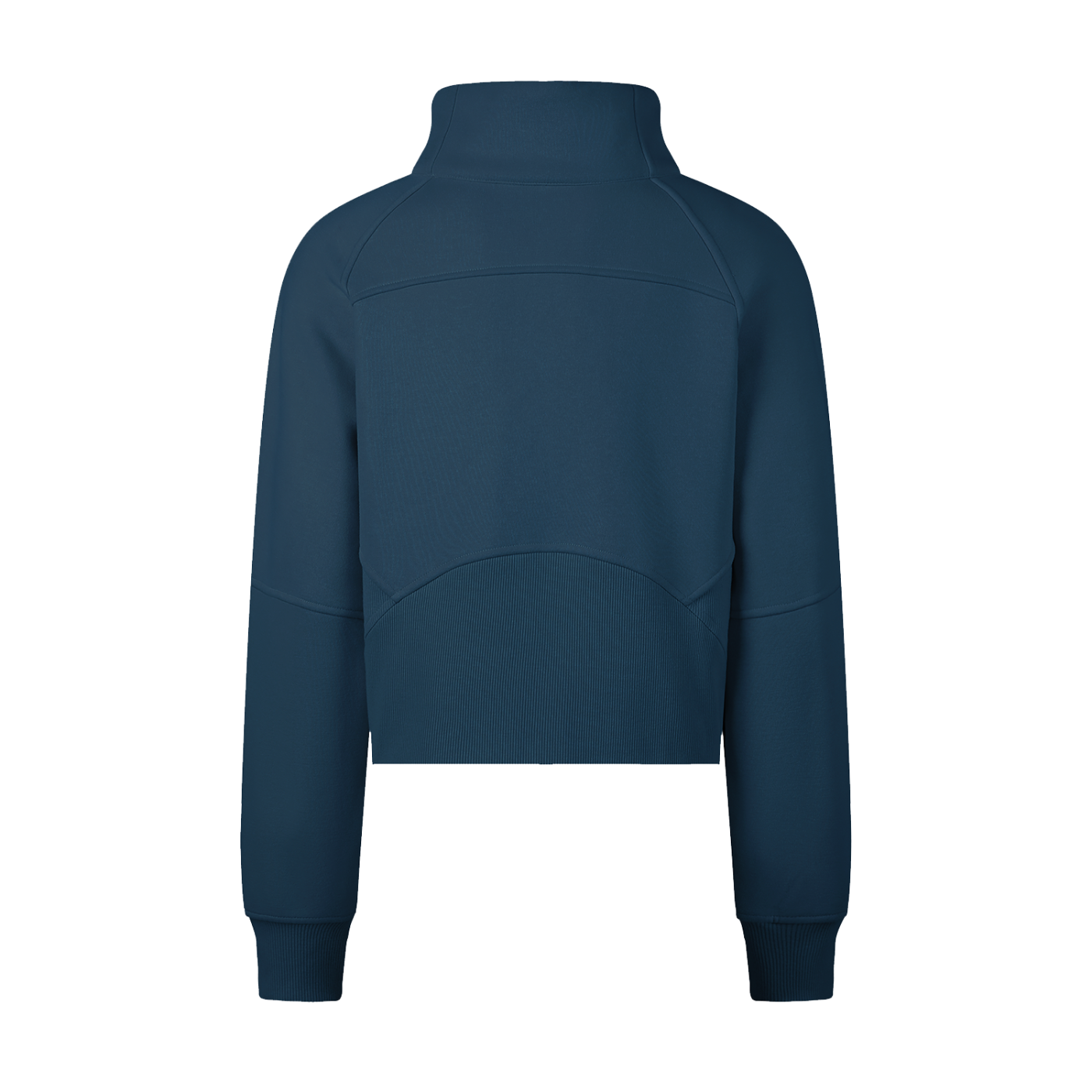 No Necking - Cropped Half-Zip Sweatshirt