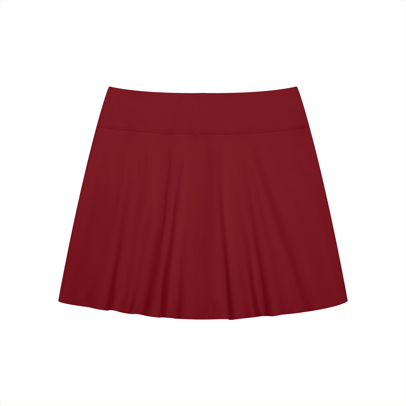 Pixie - Women's A-Line Contrast Panel Slit Skirt