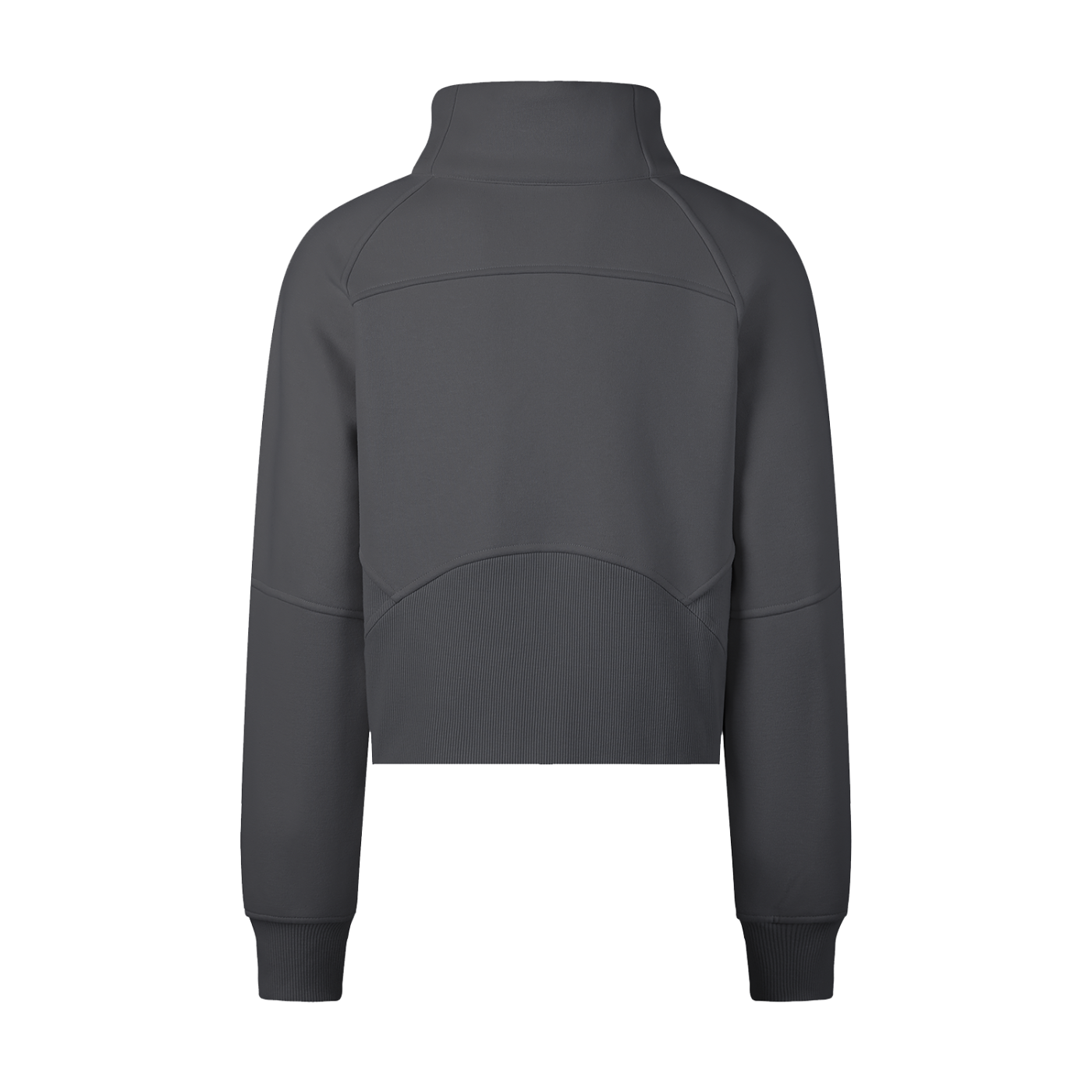 No Necking - Cropped Half-Zip Sweatshirt
