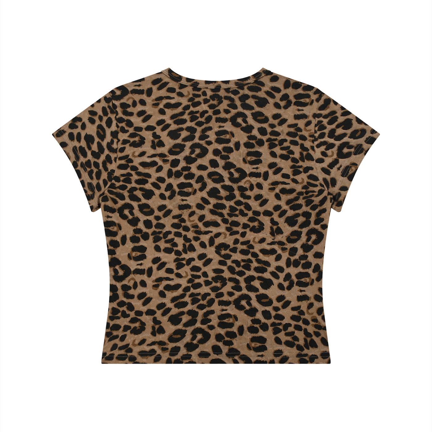 Bad Kitty - Women’s Leopard Print Crop T-Shirt
