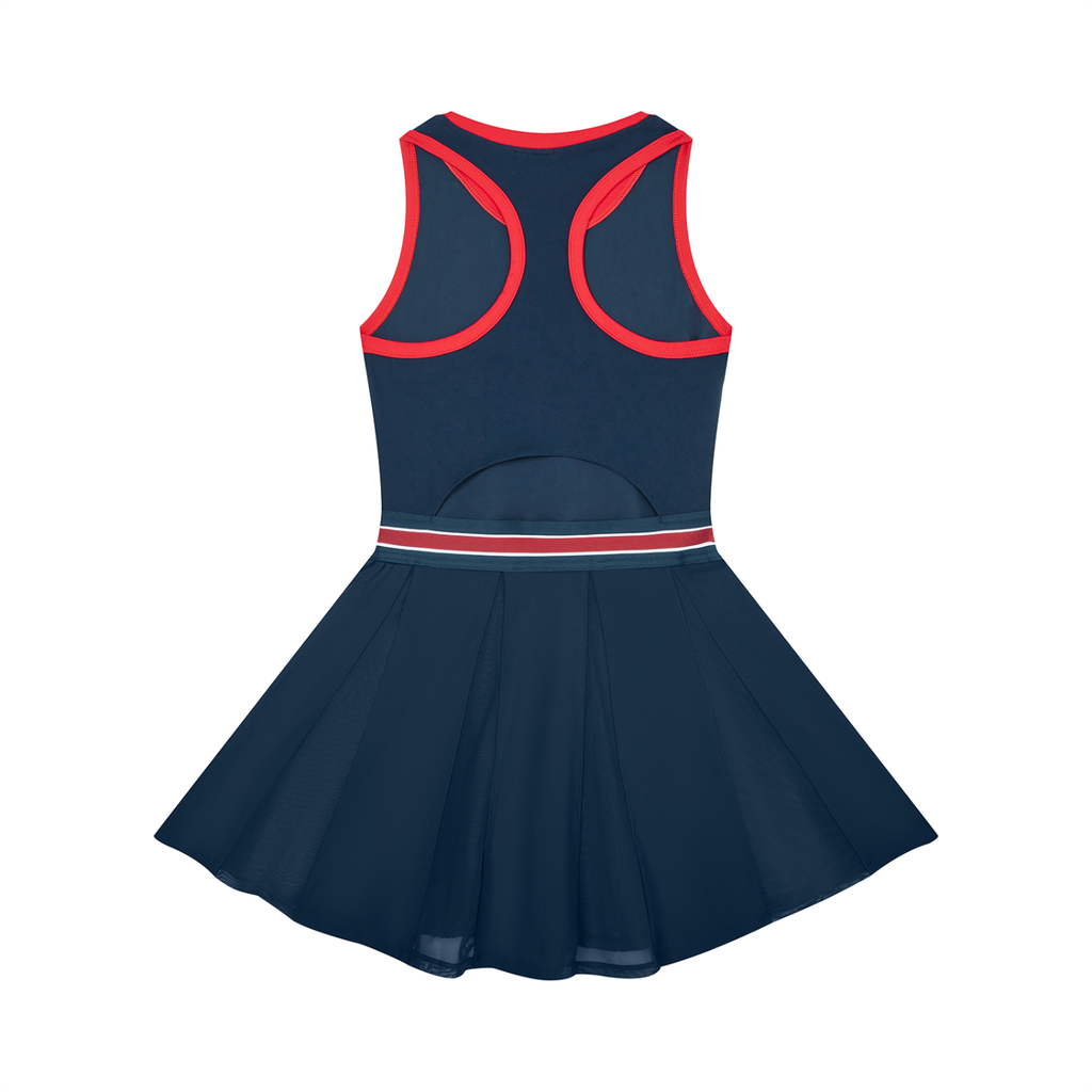 Sweety - Women's Color Block A-Line Sleeveless Dress