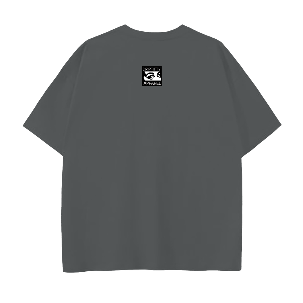 King Kitty - Drop Shoulder Cotton T-Shirt