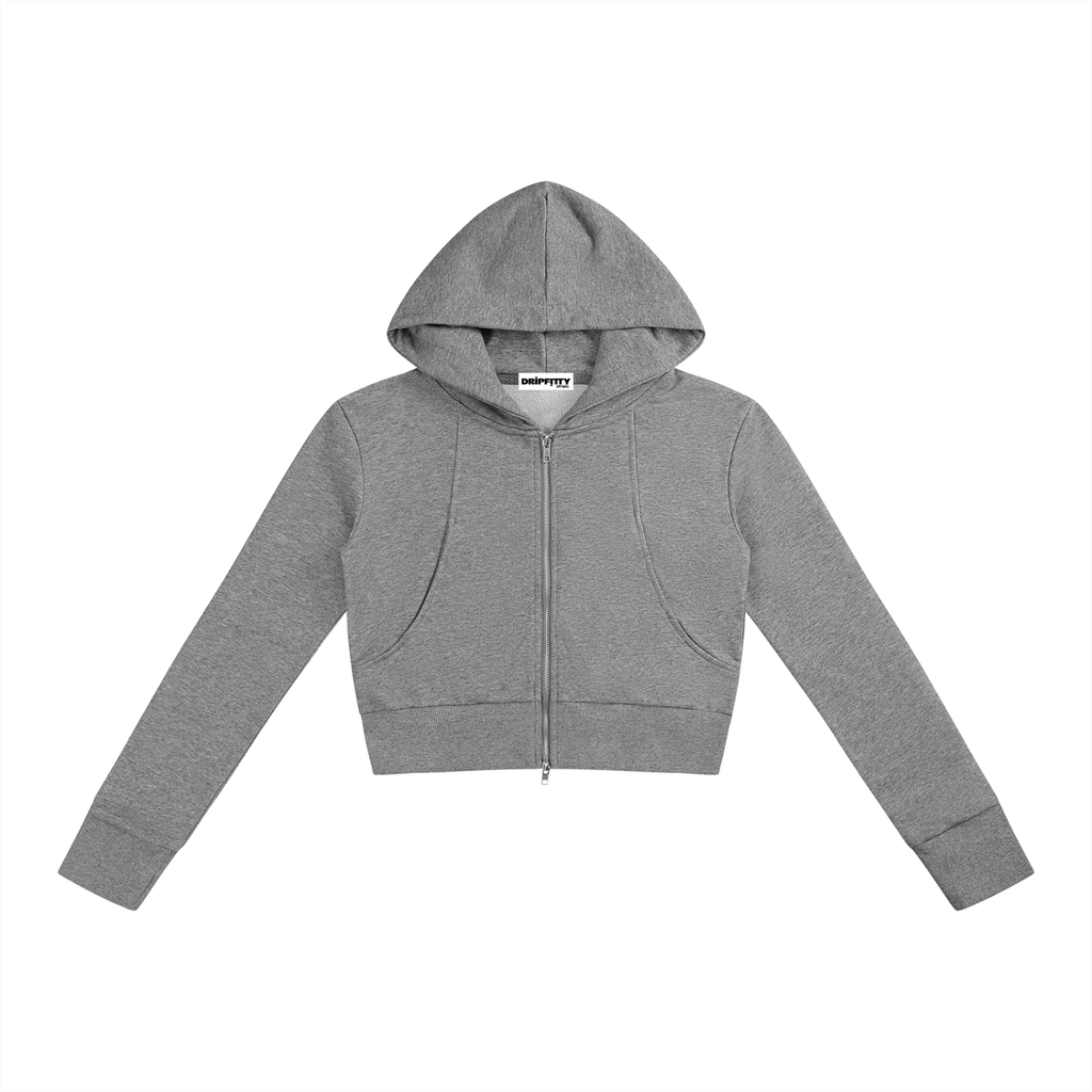 Cropper Slimski - Women’s Slim Crop Full Zip Hoodie