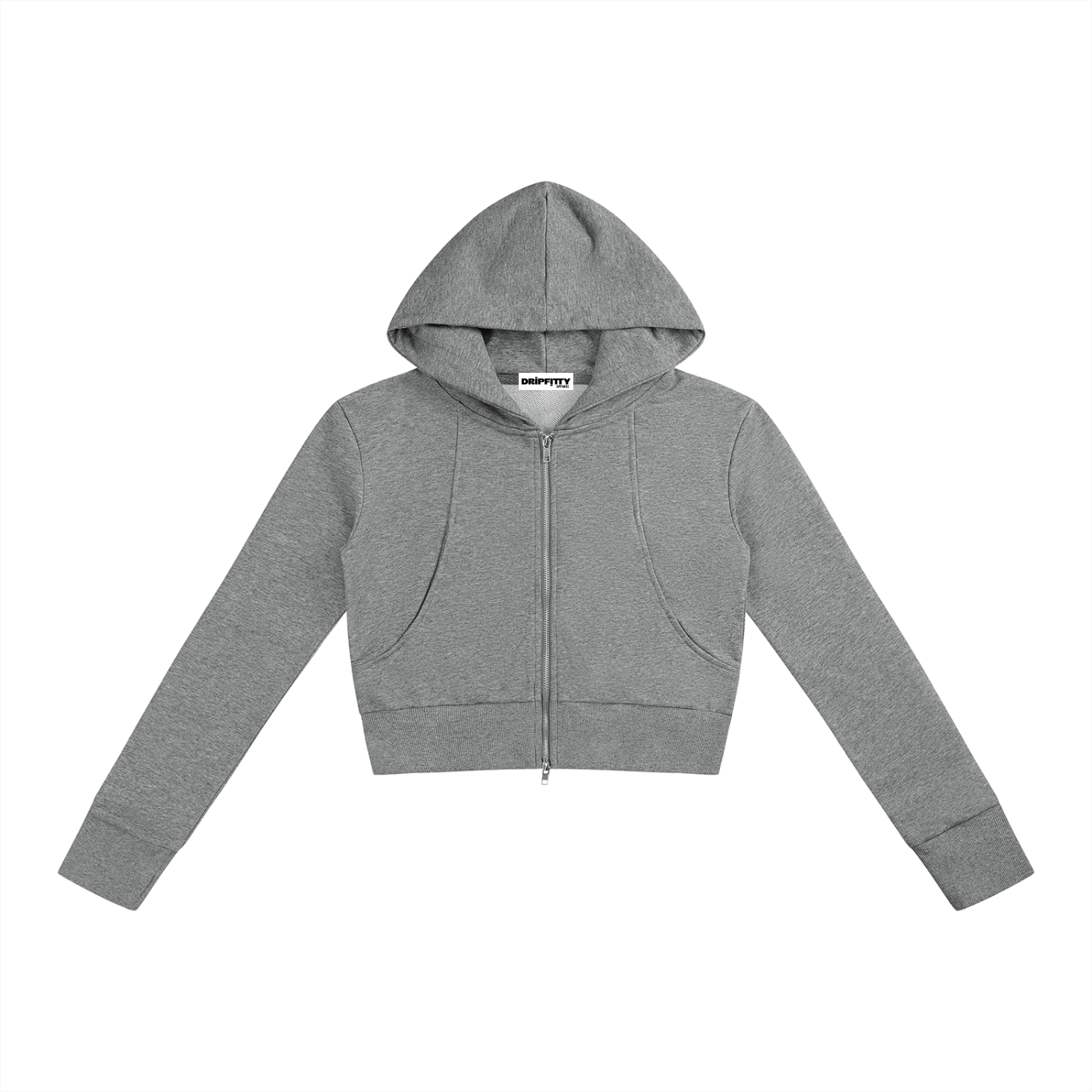 Cropper Slimski - Women’s Slim Crop Full Zip Hoodie