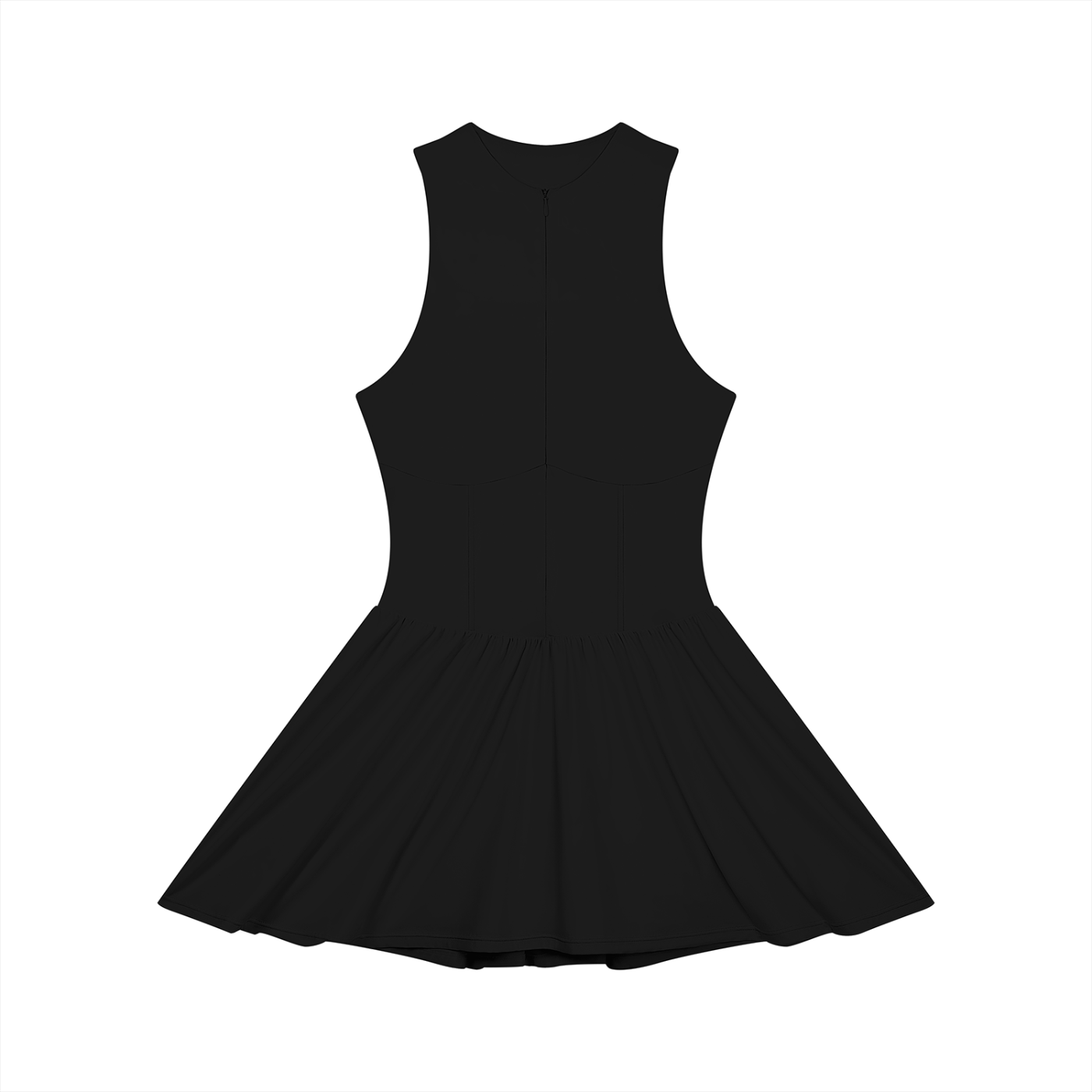 Lovie Dovie - Women’s Ruched Sleeveless Full-Zip Dress