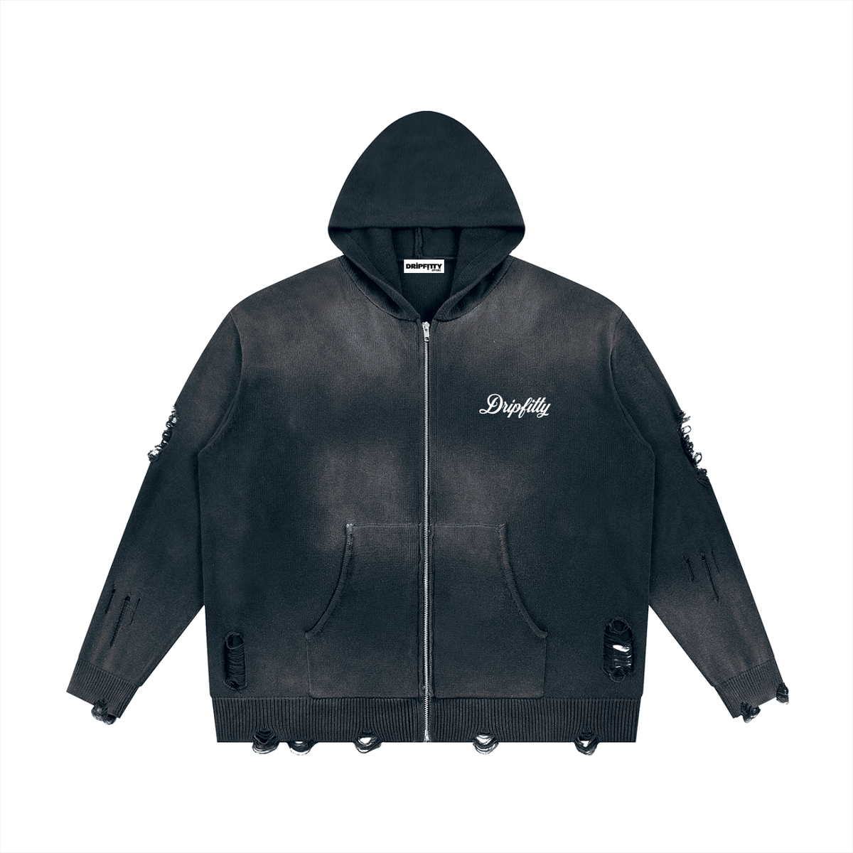 Motor Header Flyer "Apocalypse Edition" Unisex Distressed Full Zip Sweater