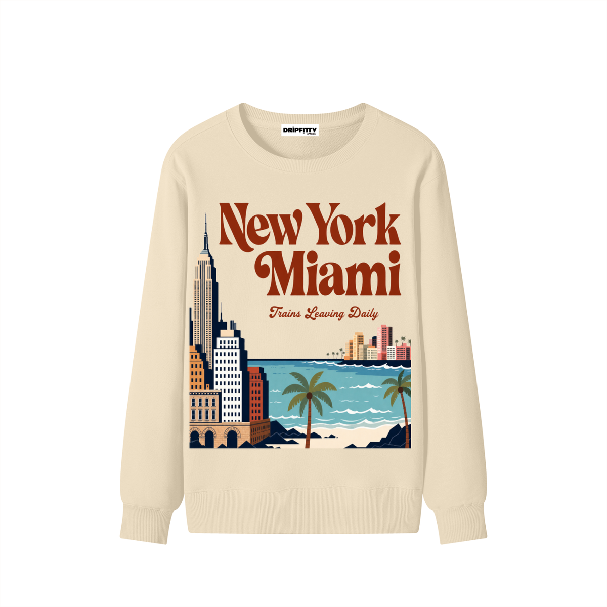 NYC to Miami "Cousin Dee Edition" - Classic Unisex Cotton Sweatshirt