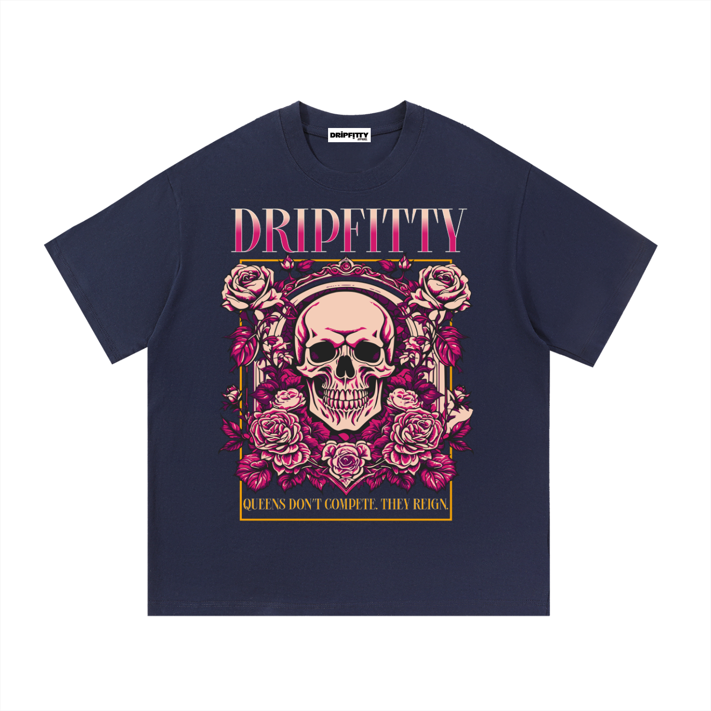 Queens Don't Compete. They Reign. - Essential Cotton T-Shirt