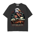 Eagle of Freedom - Drop Shoulder Cotton T-Shirt
