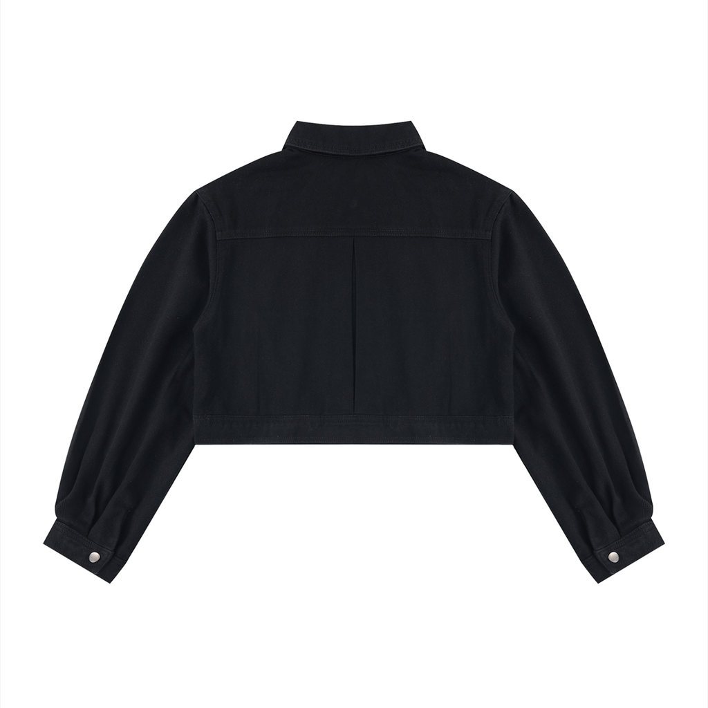 Cool Evening - Women’s Crop Denim Jacket