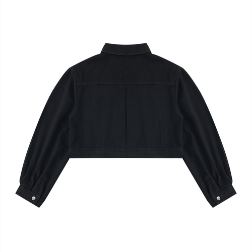 Cool Evening - Women’s Crop Denim Jacket