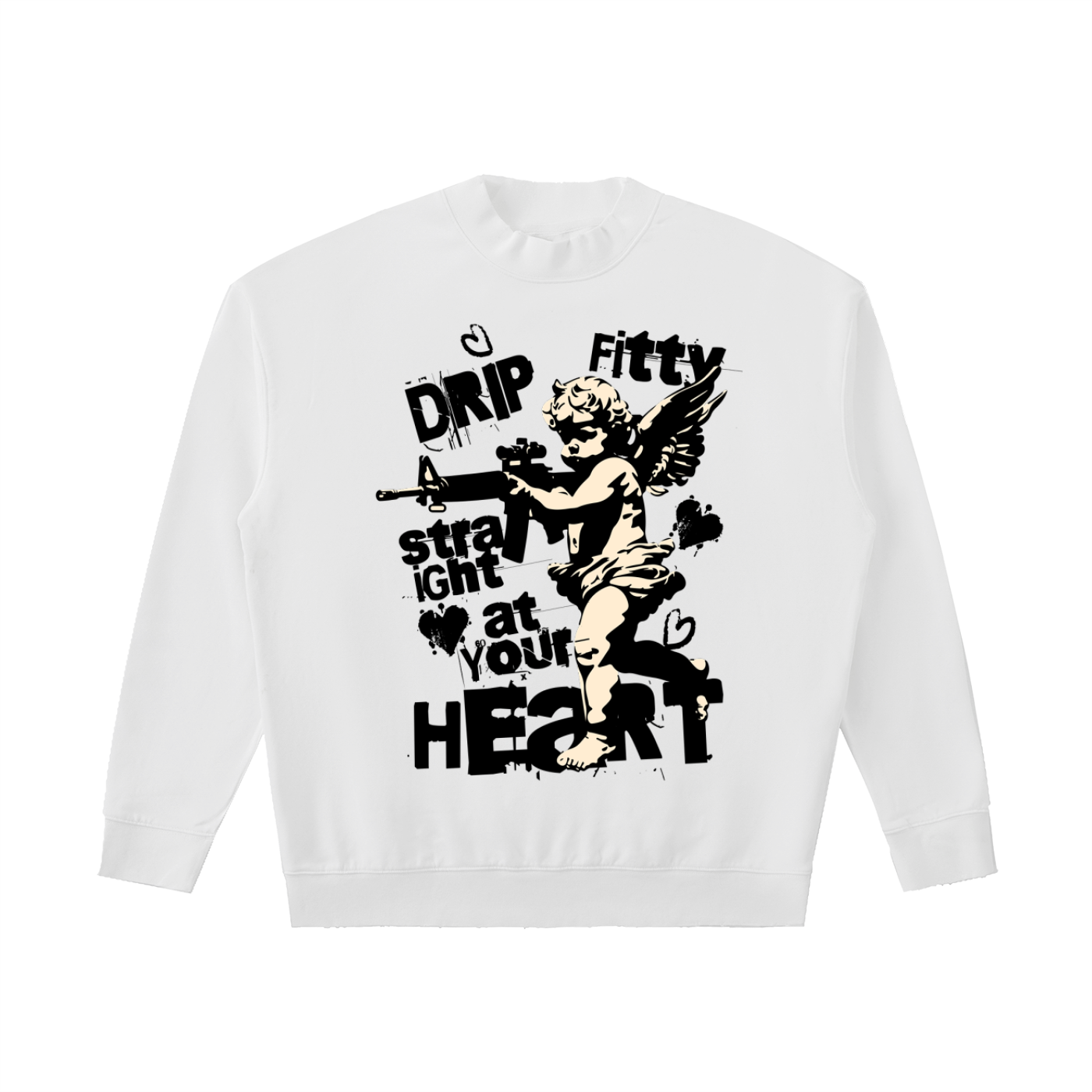 Straight Shot - Drop Shoulder Crewneck Sweatshirt