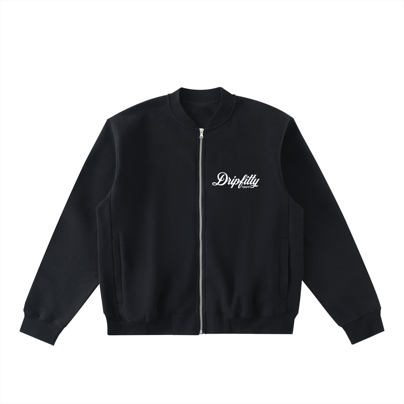 Dripfitty VarCity - Zip-Up Fleeced Varsity Jacket