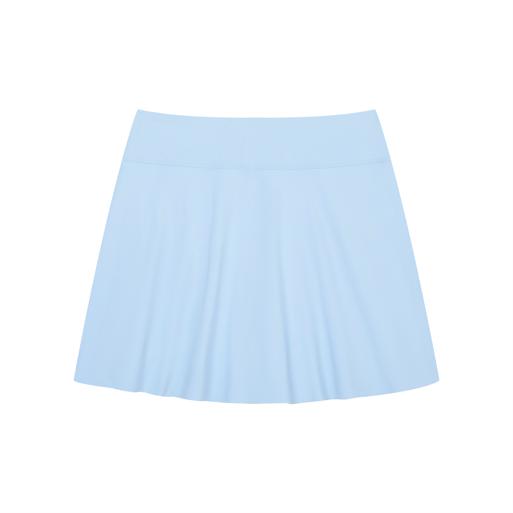 Pixie - Women's A-Line Contrast Panel Slit Skirt
