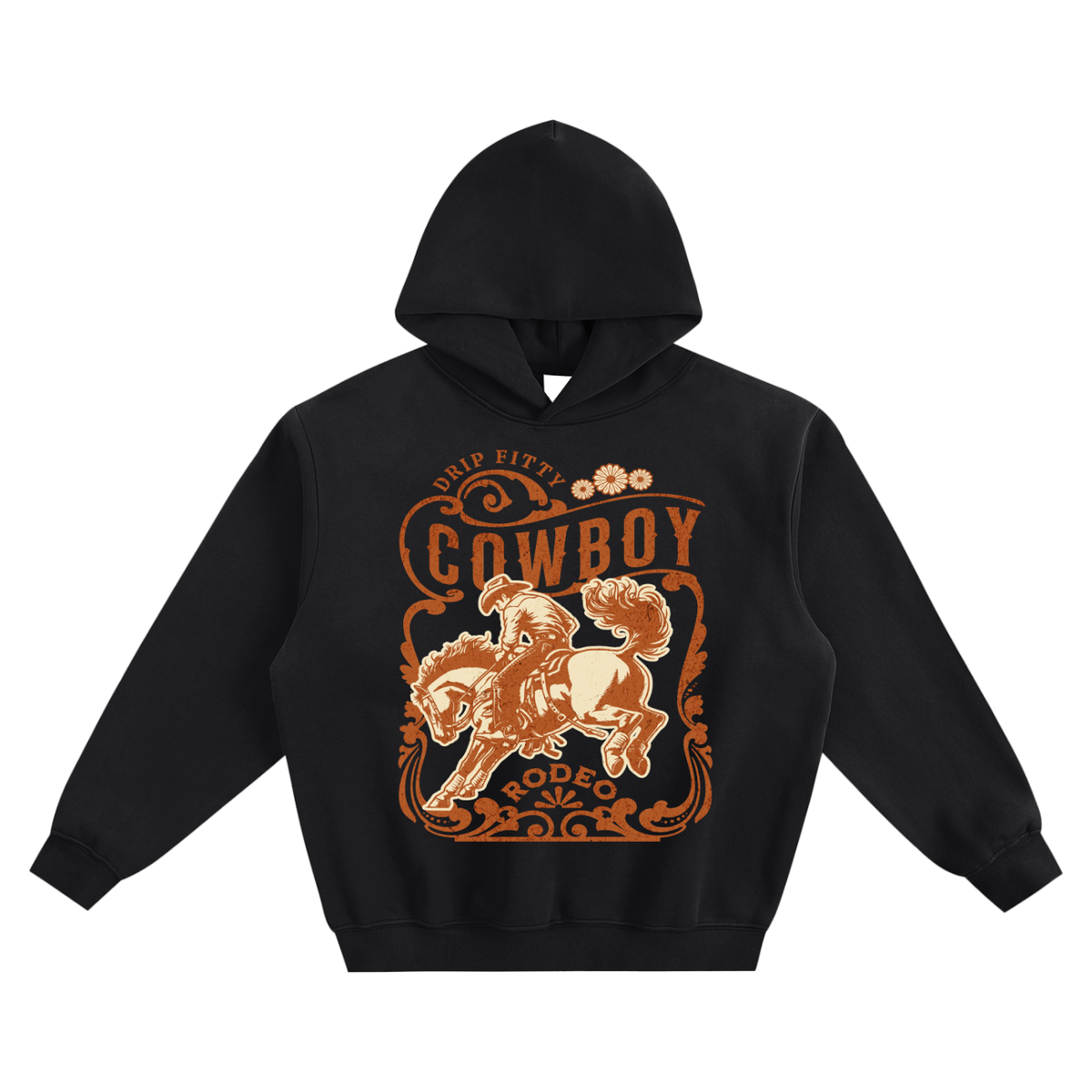 The Cowboy Rodeo - Fleeced Boxy Hoodie