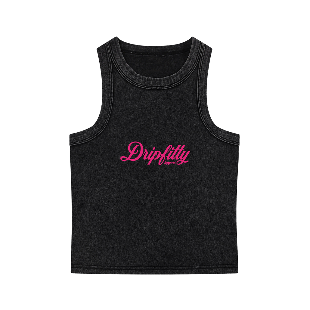 Dripfitty Summer Vibes - Snow Washed Tank Top