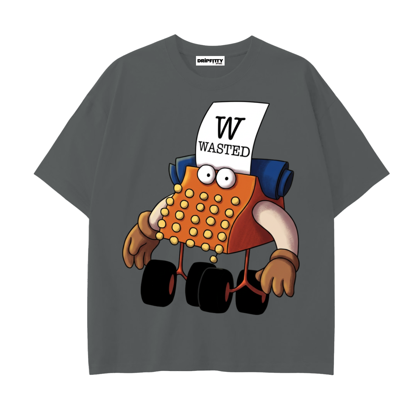 "W" for Wasted - Drop Shoulder Cotton T-Shirt