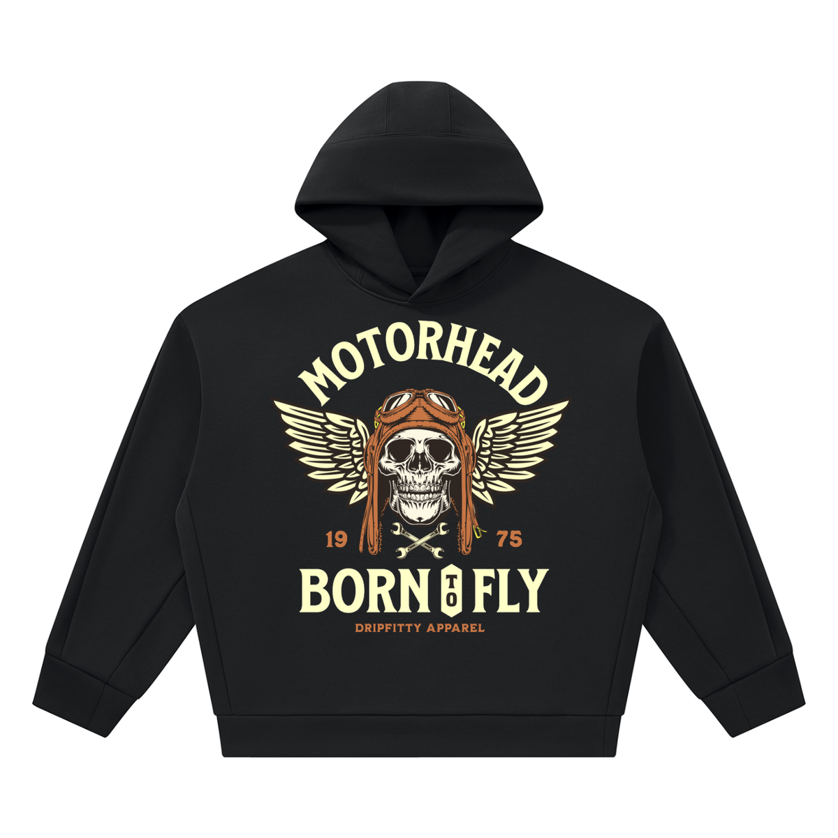 Motor Head Flyer - Unisex Heavyweight Fleece Boxy Hoodie