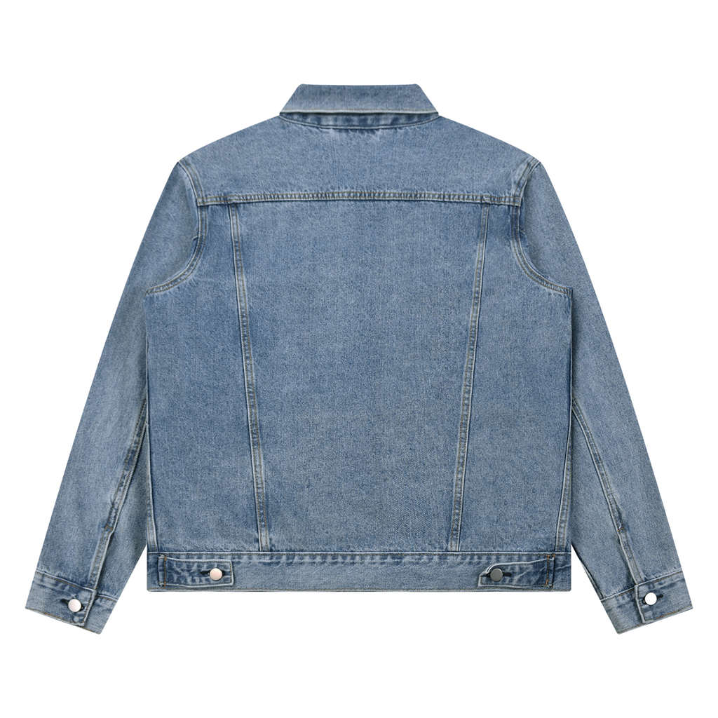 Dripfitty's Old Schooler - Denim Vintage Wash Denim Jacket