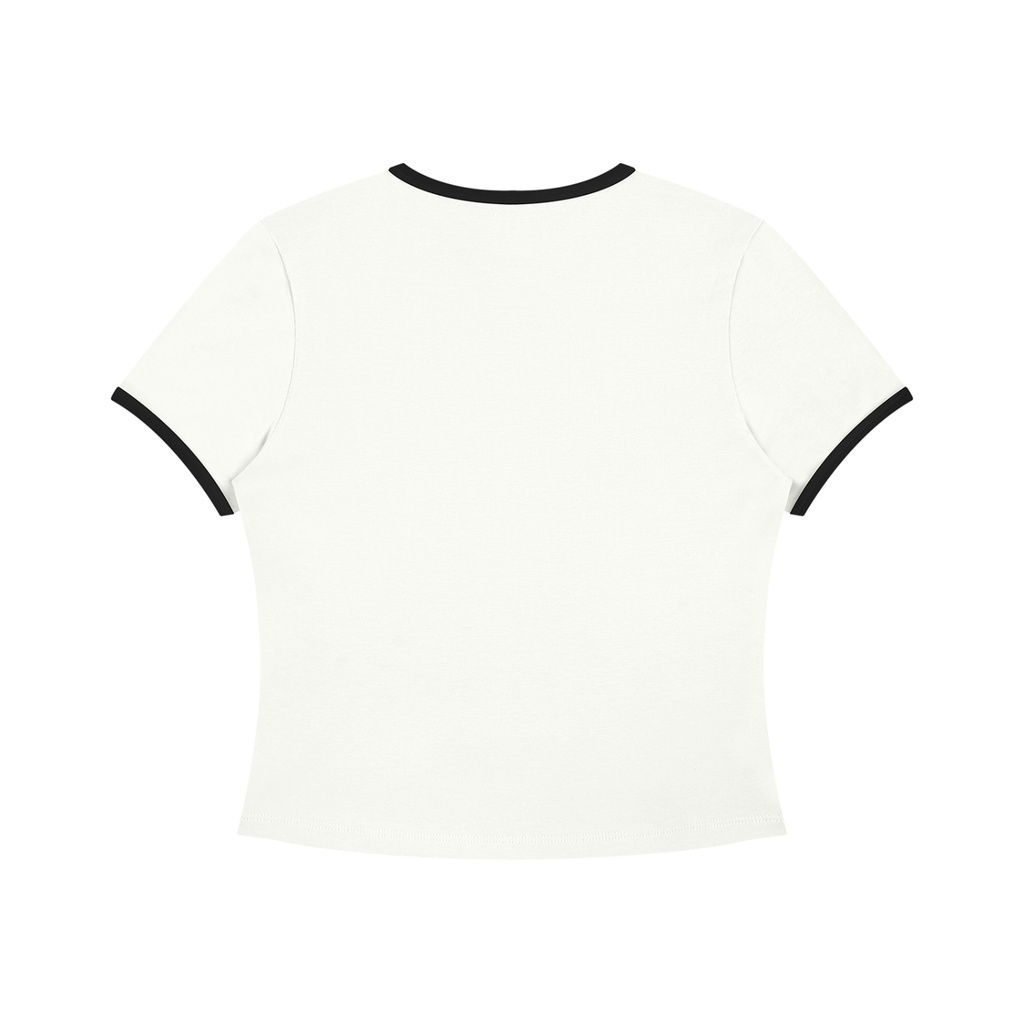 Chillaxing Cropper - Women’s Color Block Crop T-Shirt